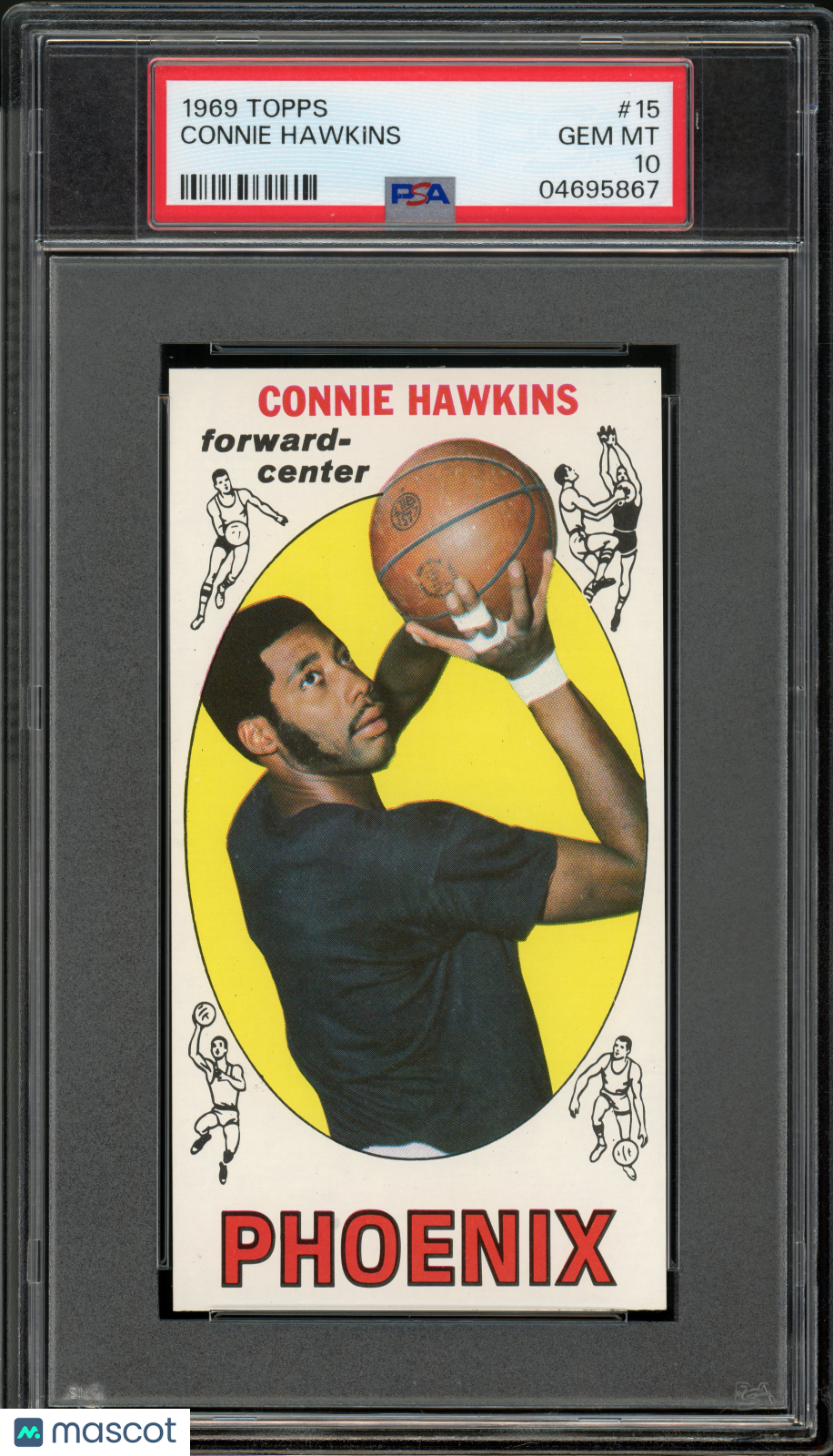 1969 Topps Basketball Connie Hawkins #15 PSA 10