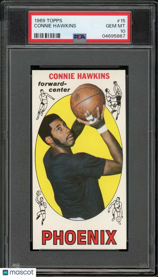 1969 Topps Basketball Connie Hawkins #15 PSA 10