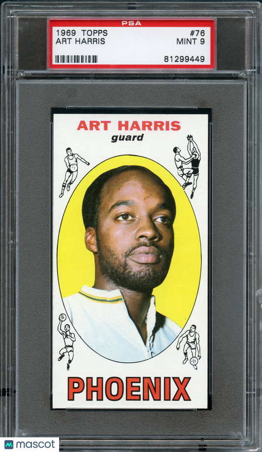 1969 Topps ART HARRIS #76  PSA 9