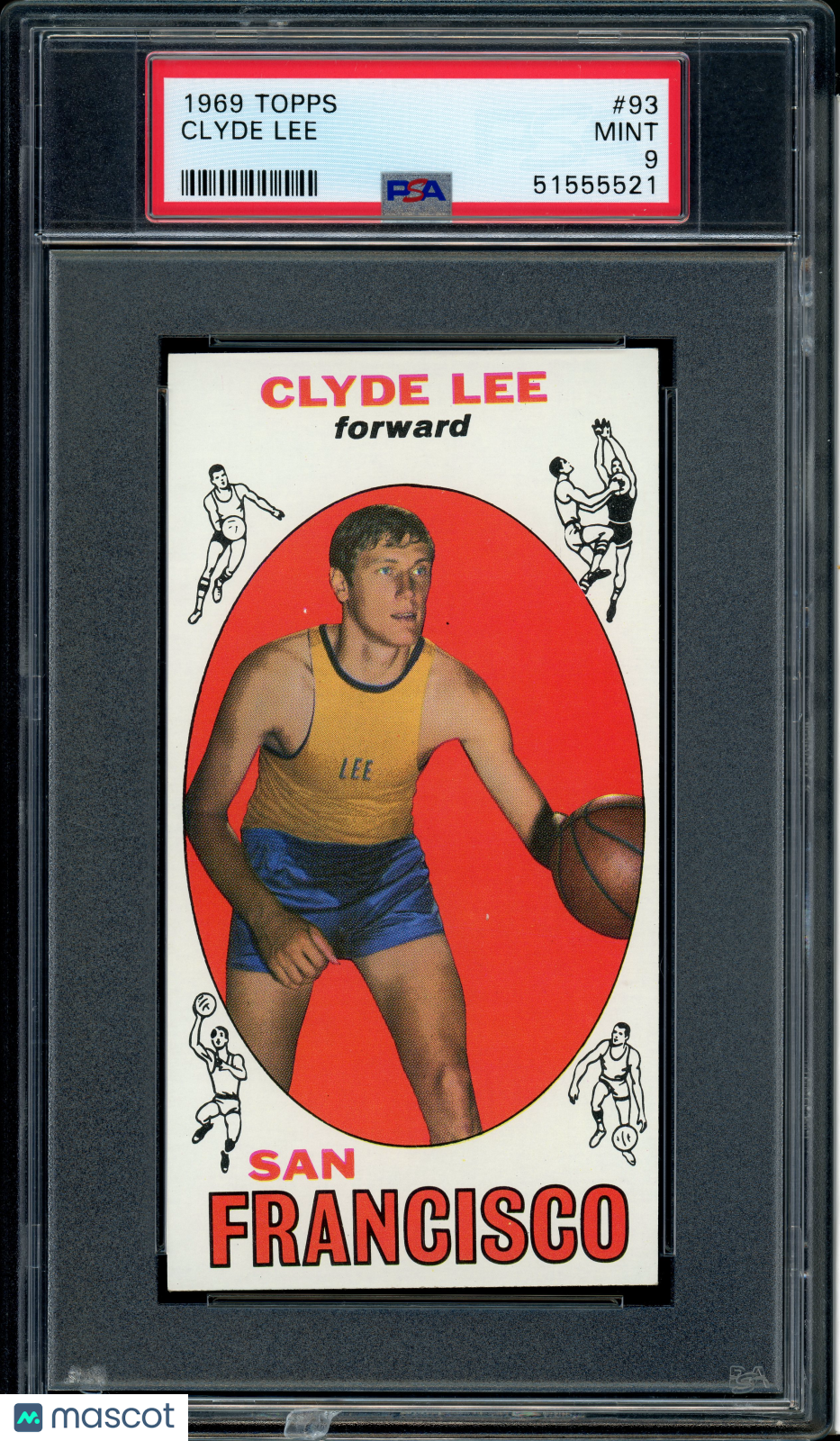 1969 Topps Basketball Clyde Lee #93 PSA 9