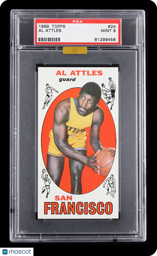 1969 Topps AL ATTLES #24  PSA 9