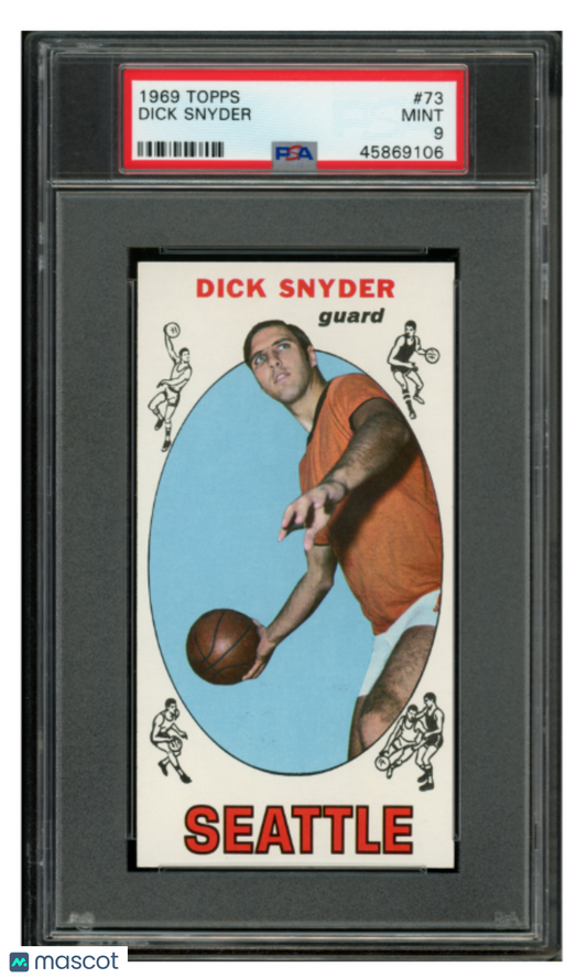 1969 Topps Basketball Dick Snyder #73 PSA 9