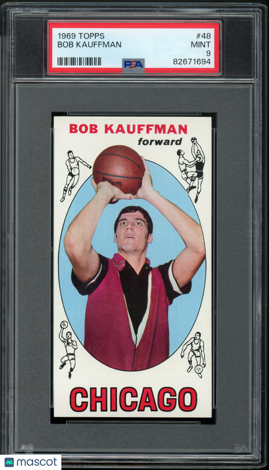 1969 Topps Basketball Bob Kauffman #48 PSA 9