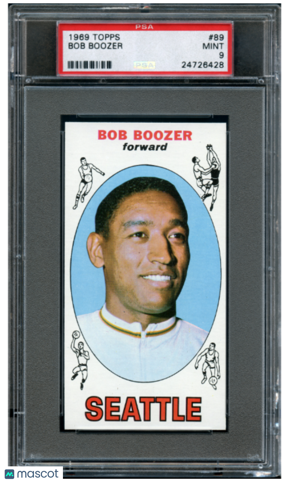 1969 Topps Basketball Bob Boozer #89 PSA 9