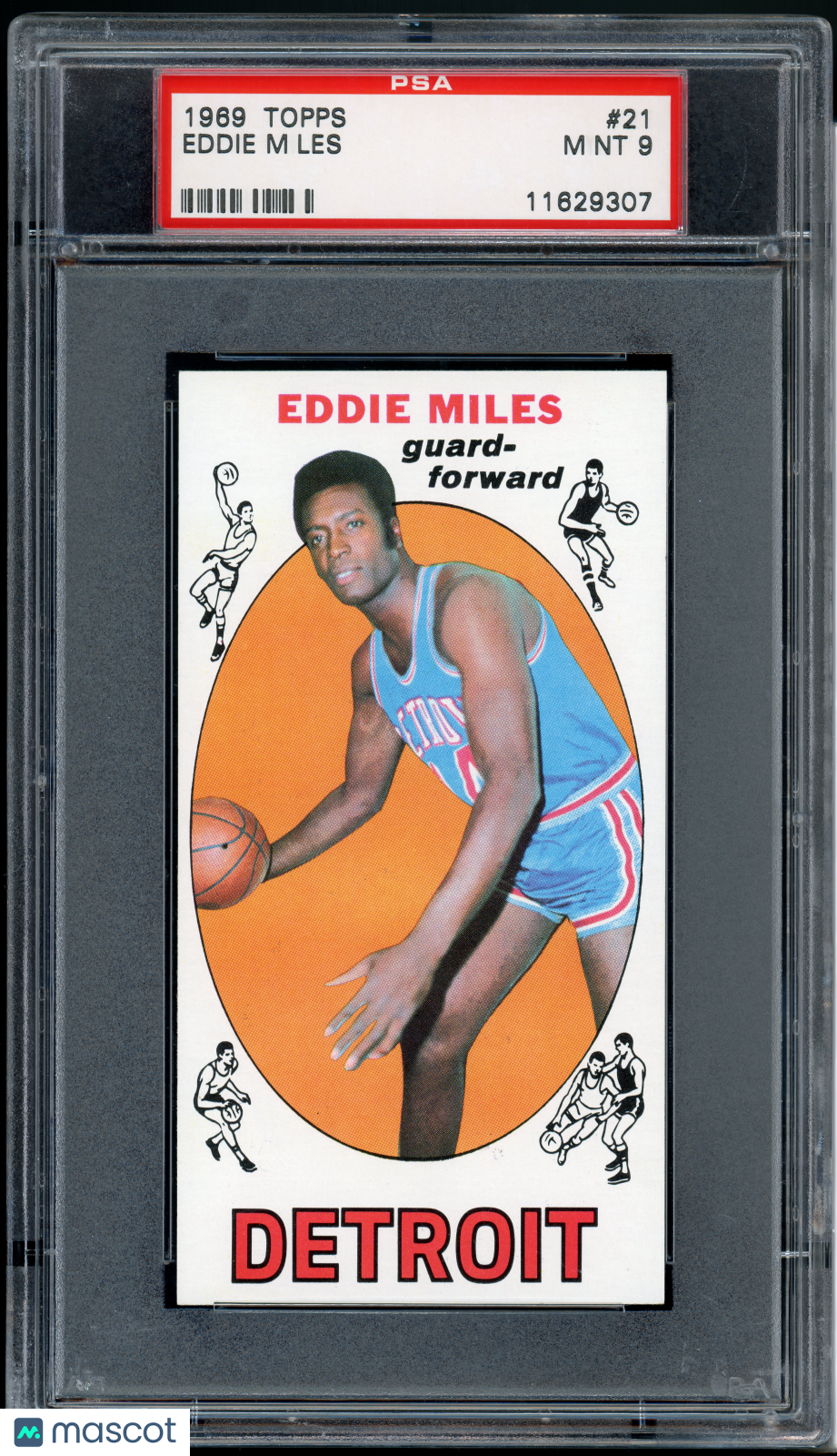 1969 Topps basketball Eddie Miles #21 PSA 9