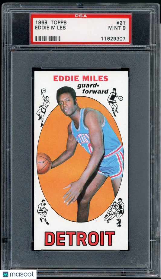 1969 Topps basketball Eddie Miles #21 PSA 9