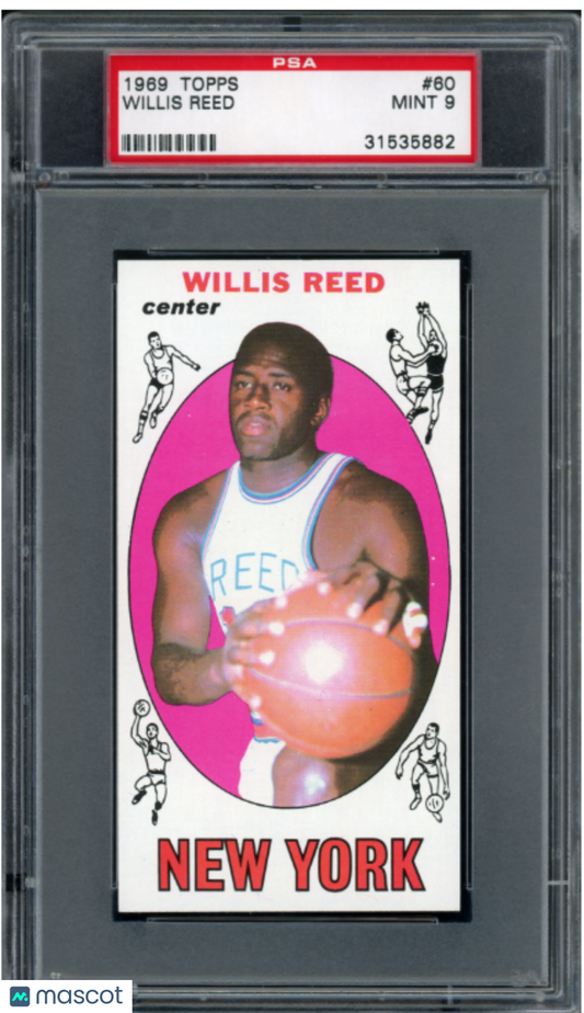 1969 Topps Basketball Willis Reed #60 PSA 9