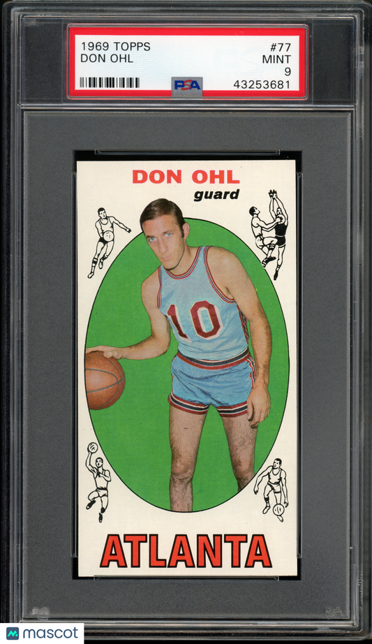 1969 Topps Basketball Don Ohl #77 PSA 9