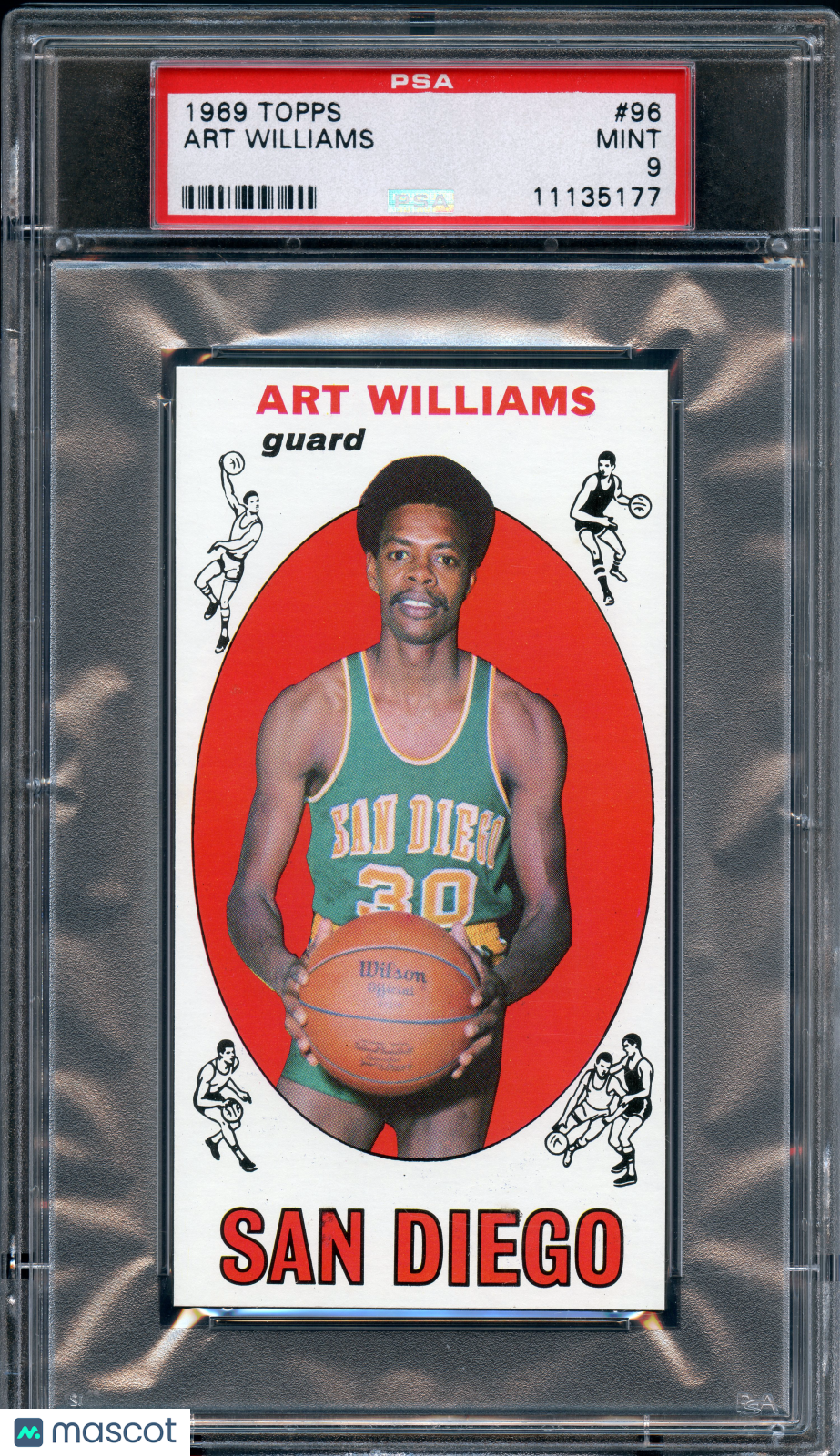 1969 Topps Basketball Art Williams #96 PSA 9