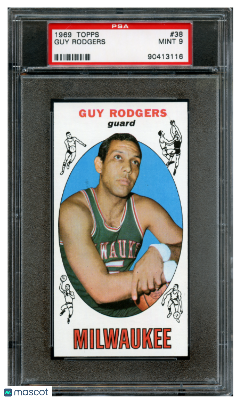 1969 Topps Basketball Guy Rodgers #38 PSA 9