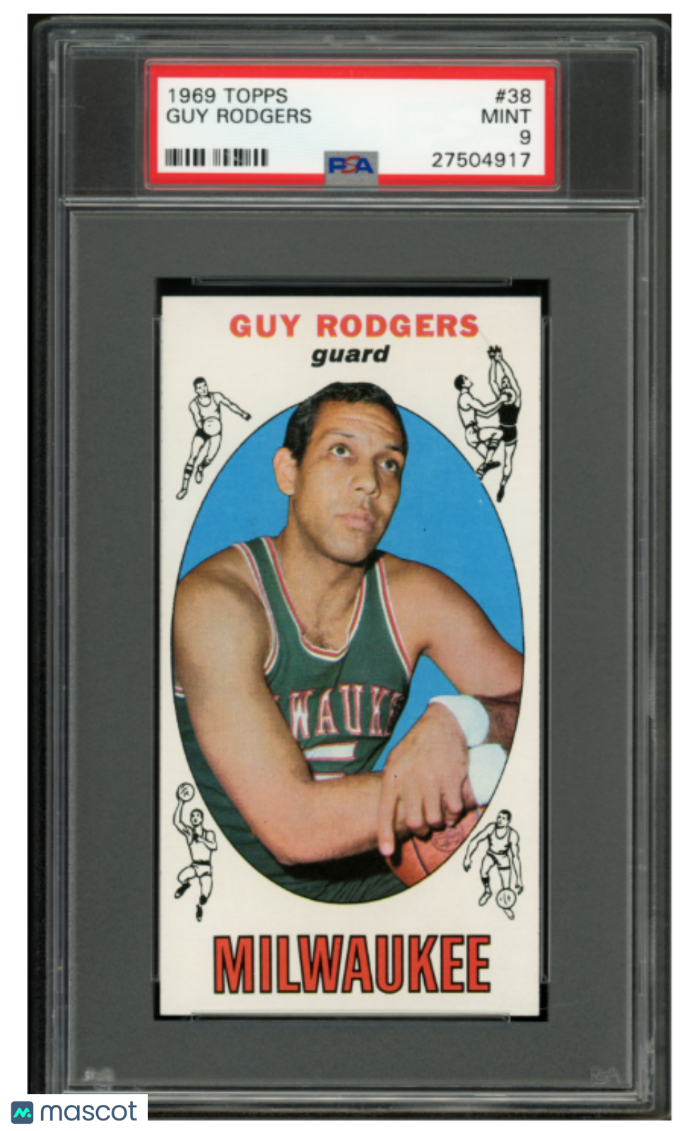 1969 Topps Basketball Guy Rodgers #38 PSA 9