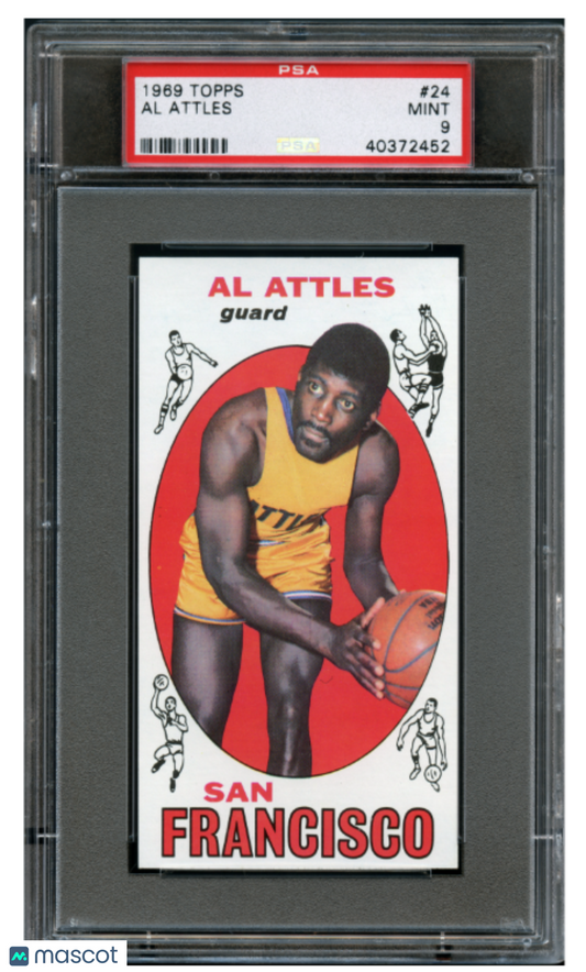 1969 Topps Basketball Al Attles #24 PSA 9