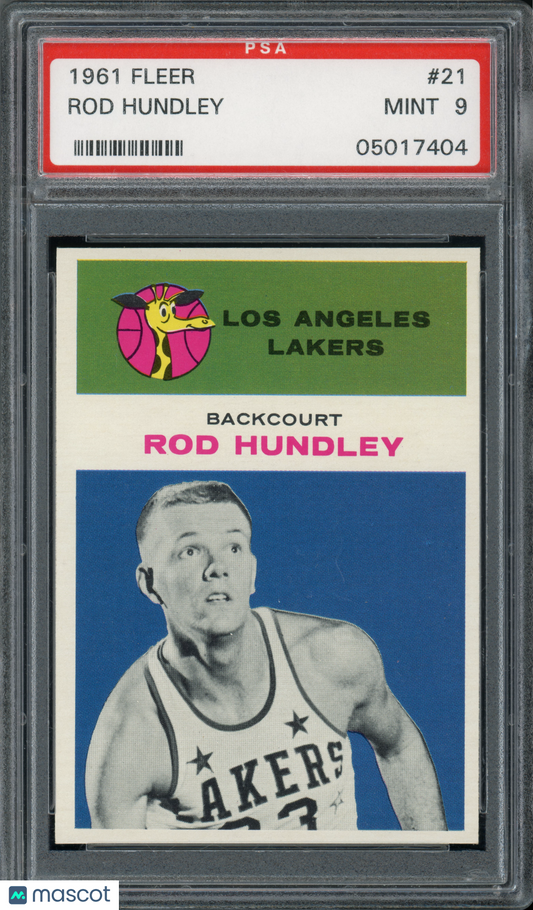 1961 Fleer Basketball Rod Hundley #21 PSA 9