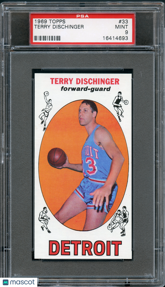 1969 Topps basketball Terry Dischinger #33 PSA 9