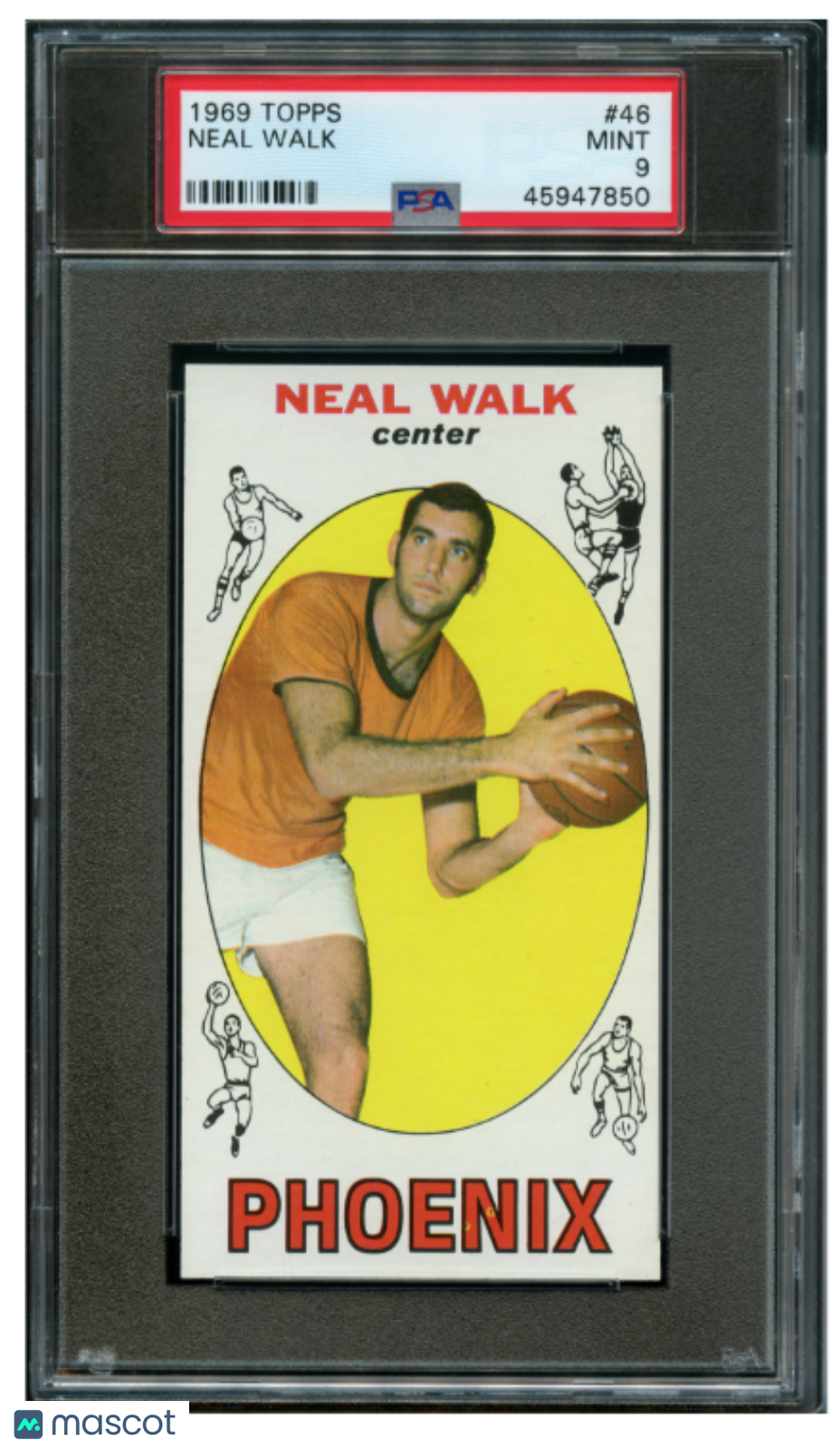 1969 Topps Basketball Neal Walk #46 PSA 9