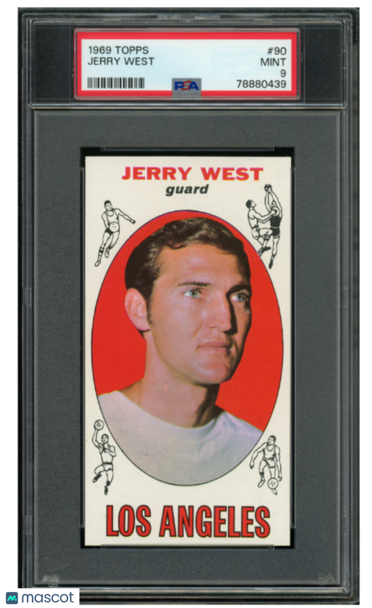 1969 Topps Basketball Jerry West #90 PSA 9