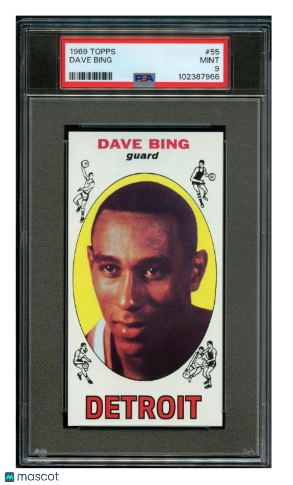 1969 Topps Basketball Dave Bing #55 PSA 9