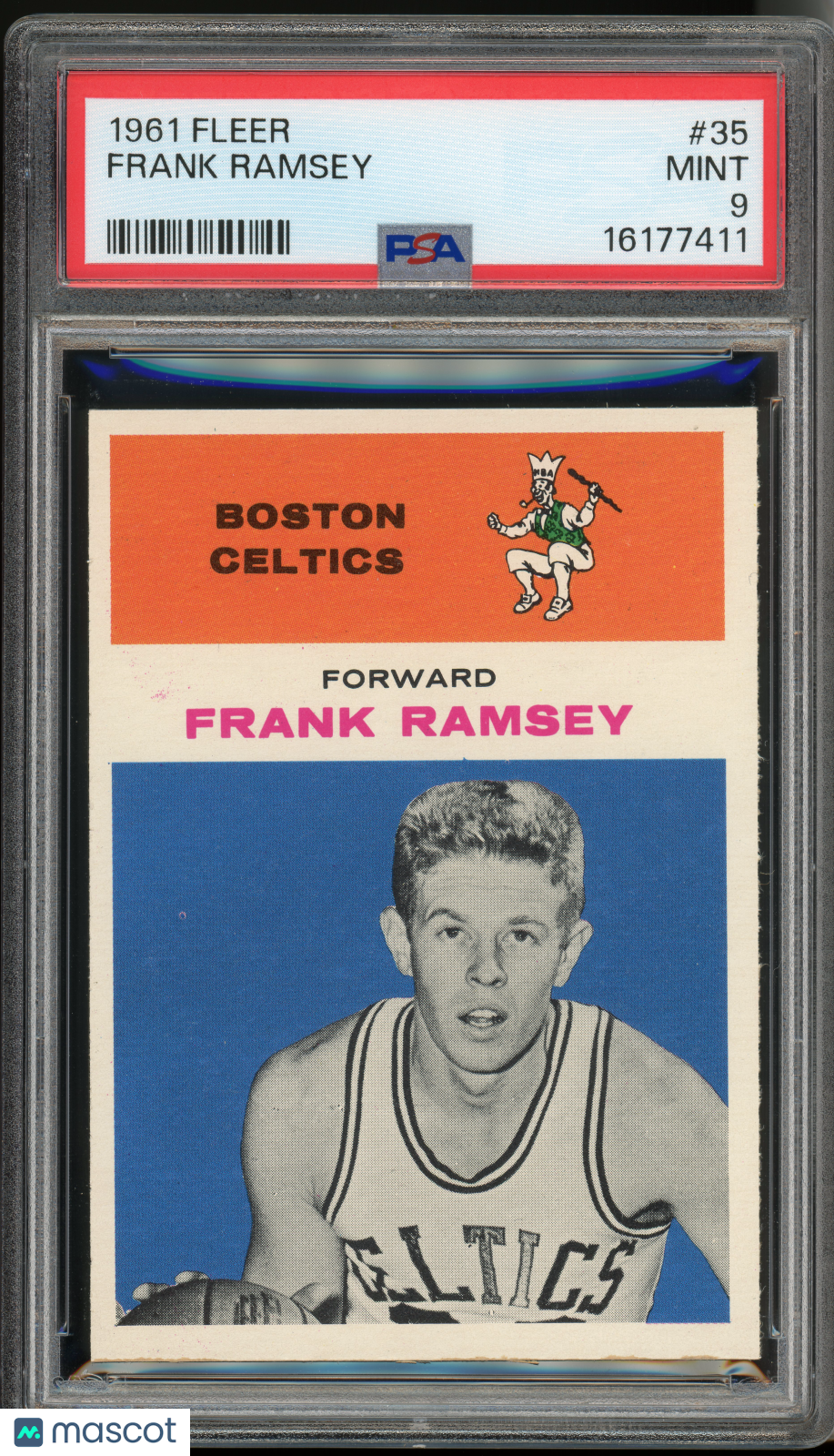 1961 Fleer Basketball Frank Ramsey #35 PSA 9