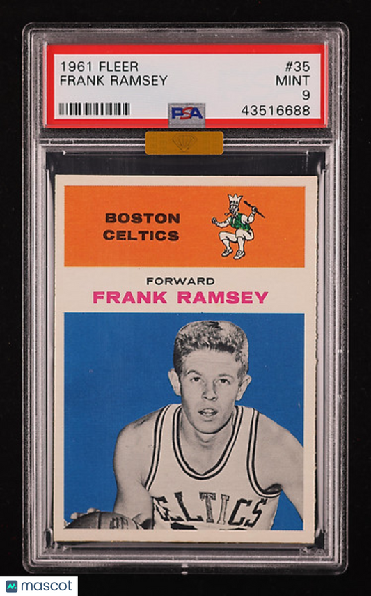1961 Fleer Basketball Frank Ramsey #35 MBA Gold PSA 9