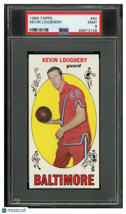 1969 Topps Basketball Kevin Loughery #94 PSA 9