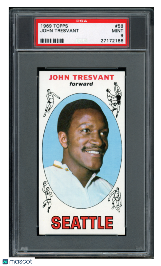1969 Topps Basketball John Tresvant #58 PSA 9