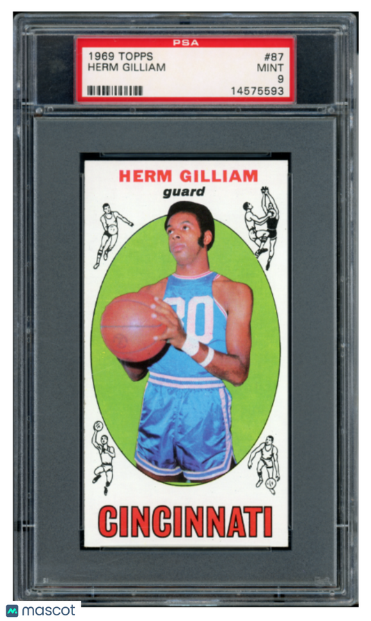 1969 Topps Basketball Herm Gilliam #87 PSA 9