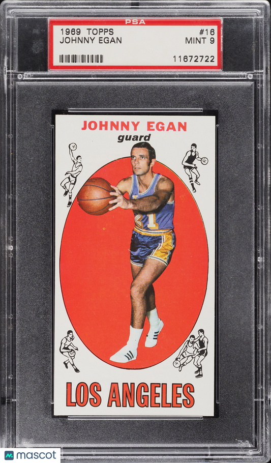 1969 Topps Basketball Johnny Egan #16 PSA 9