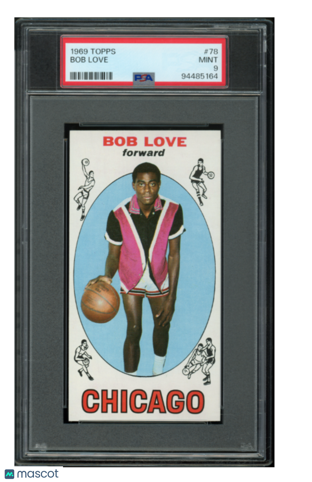 1969 Topps Basketball Bob Love #78 PSA 9