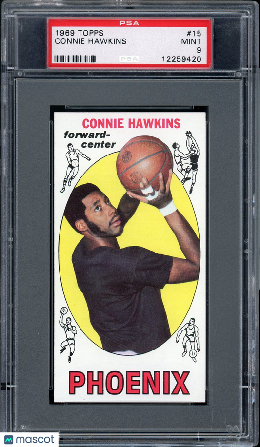 1969 Topps CONNIE HAWKINS #15  PSA 9