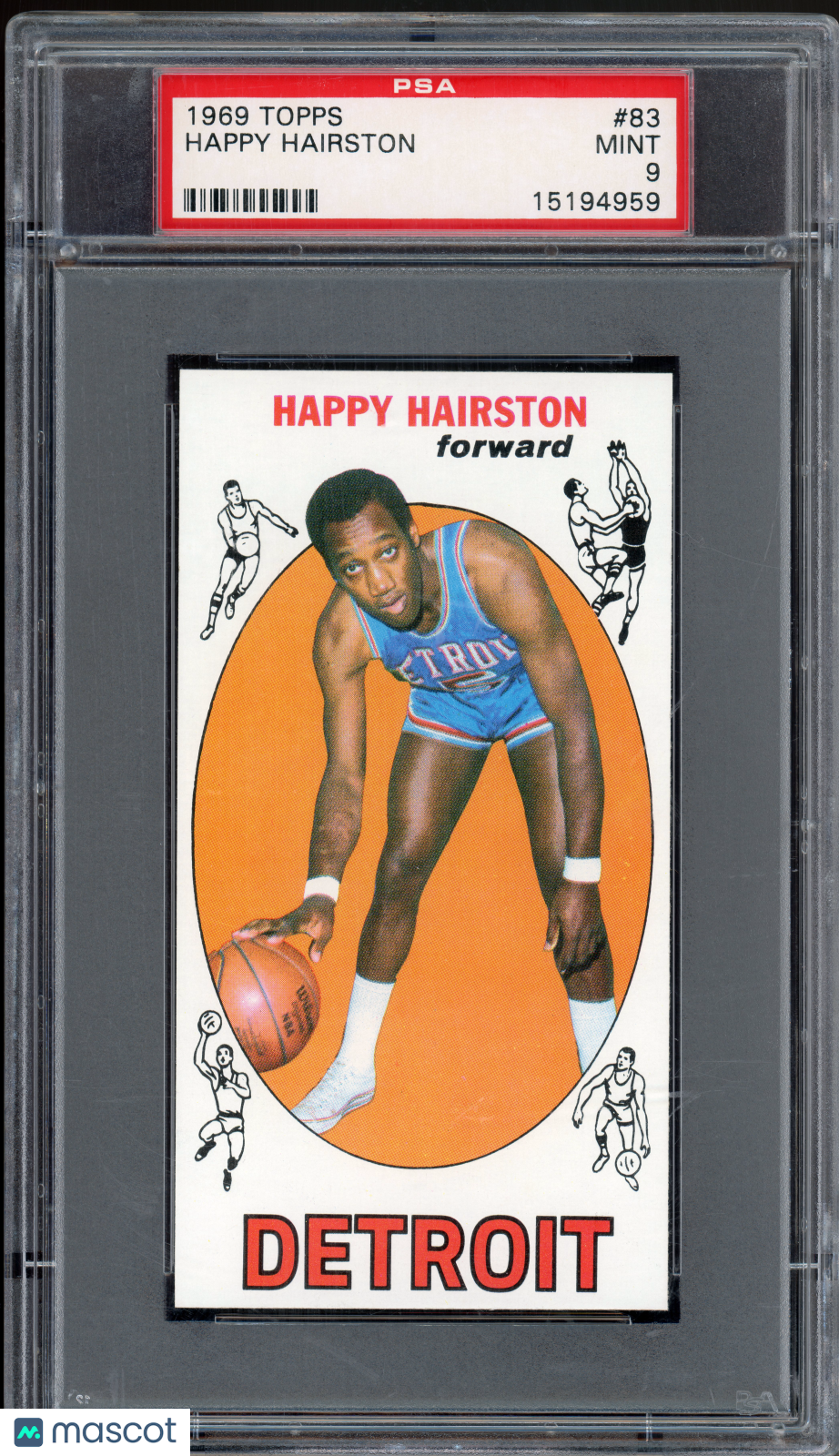 TOPPS basketball Happy Hairston #83 PSA 9