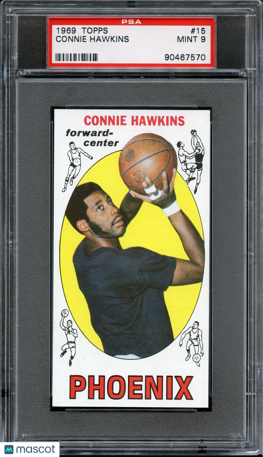 1969 Topps  Connie Hawkins #15  PSA 9