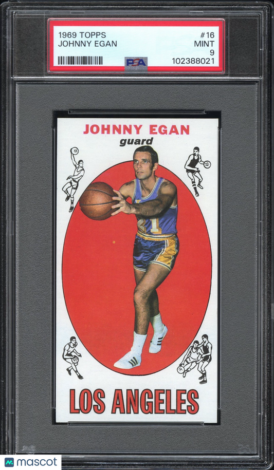 1969 Topps Basketball Johnny Egan #16 PSA 9